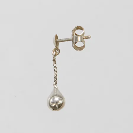 Ett udda örhänge, längd 21mm, bredd 5mm, stift, vitguld, 18K, Vikt, 0,6g Vikt: 0,6 g