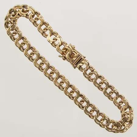 Armband Bismarck längd 19,5cm, bredd 7mm, Lamia Saab Design/ Lamia Saab Amundsen år 1962, 18K Vikt: 19,3 g