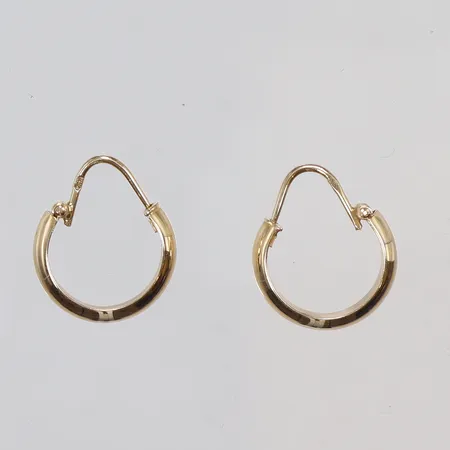 Ett par Örhängen creoler Ø13mm 18K Vikt: 1,2 g