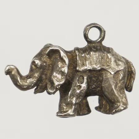 Hänge Elefant längd 14mm, bredd 20mm, silver  Vikt: 4,6 g