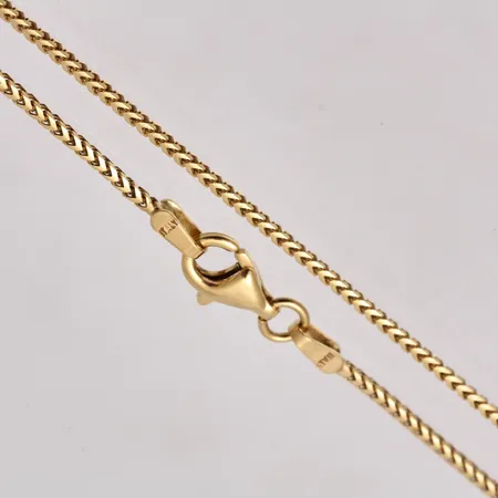 Kedja Rävsvans 59,5cm, bredd 1,2mm, Italy, 18K, 6,62g.