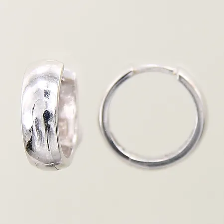 Örhängen Ø14mm vitguld 18K  Vikt: 3,4 g