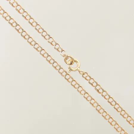 Collier Bismarck längd 40,5mm bredd 2,5mm en länkbit något skev 18K Vikt: 3,1 g