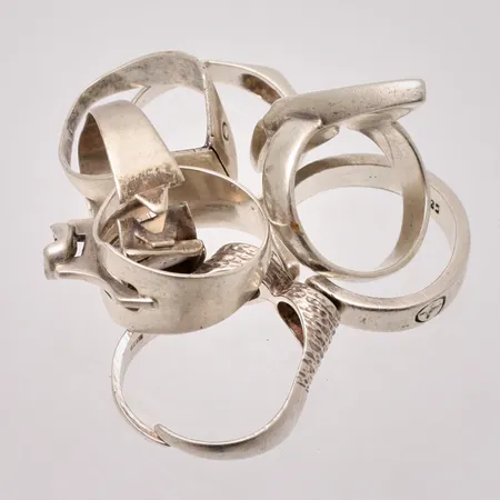 Diverse defekt silver, 925/1000, 31,28g.