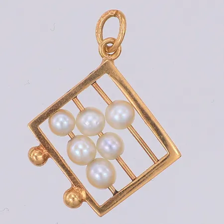 Hänge kulram odlade saltvattenpärlor 20mm, 18K Vikt: 1,1 g