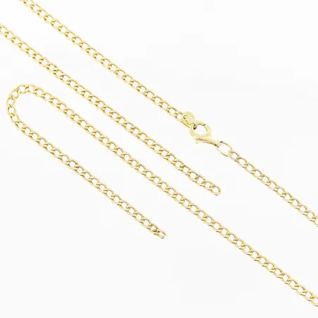 Kedja Pansar 52cm, defekt länk, 14K Vikt: 5,1 g