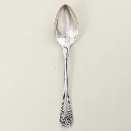 Tesked med monogram silver 830/1000 Vikt: 16,8 g