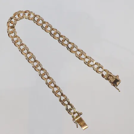 Armband Bismarck längd 18,5cm, bredd 6mm, 18K Vikt: 13,4 g