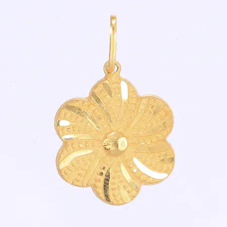 Hänge blomma Ø17mm 21K Vikt: 0,9 g