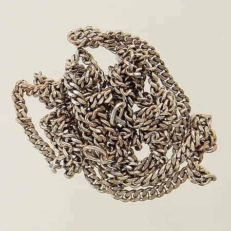 Kedja Pansar längd 59cm bredd 2 mm defekt förgylld silver 925/1000 Vikt: 7 g