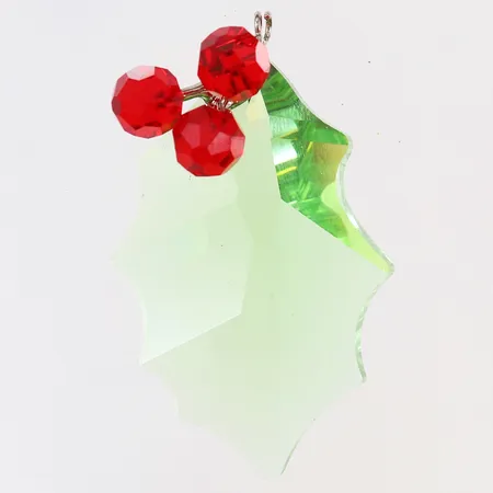 Figurin Holly Leaf Holiday Christmas Swarovski kristall mått 53x32mm. 