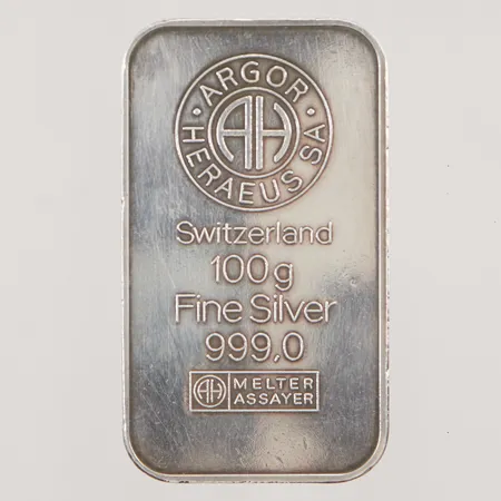Tacka Heraues Melter Assayer Finsilver 999/1000 100,2g.