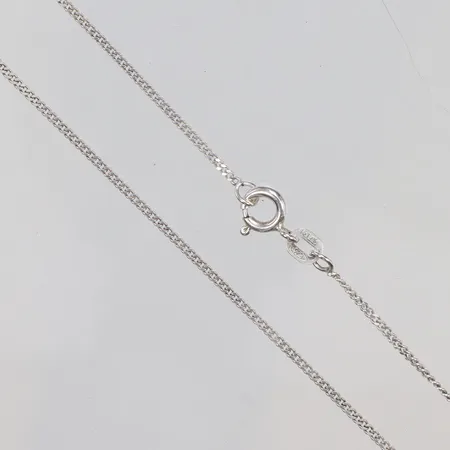 Kedja Pansar 44,5cm bredd 1mm GFAB silver 925/1000 Vikt: 1,9 g