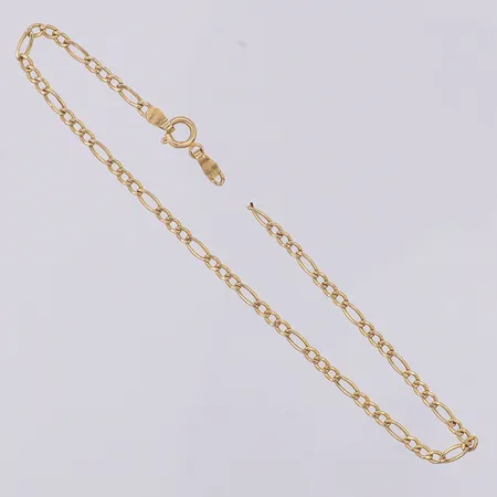 Armband Figaro defekt av, 14K Vikt: 1,1 g