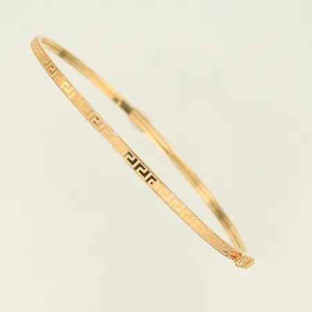 Armring meandermönstrad Ø17cm bredd 2,5mm, 18K 1,7g 