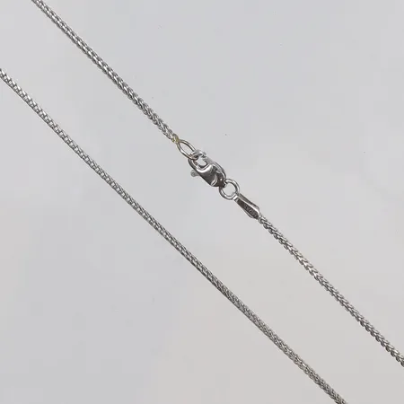 Kedja i vitguld Rävsvans 38cm bredd 1mm 18K Vikt: 4,6 g