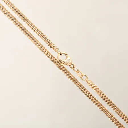 Kedja GFAB Pansar längd 48cm bredd 2,8mm 18K  Vikt: 16,5 g