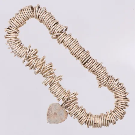 Armband silverringar gummiband Øca50mm, 925/1000 silver Vikt: 28,7 g