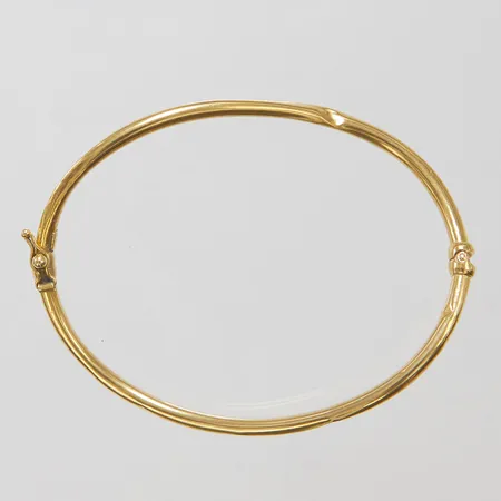 Armband, stelt, öppningsbart, ihålligt, bucklor, defekt,  18K, 4,5g Vikt: 4,5 g