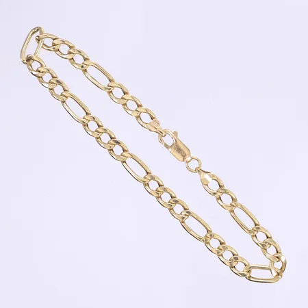 Armband Figaro längd 20cm bredd 5mm 18K  Vikt: 5,2 g