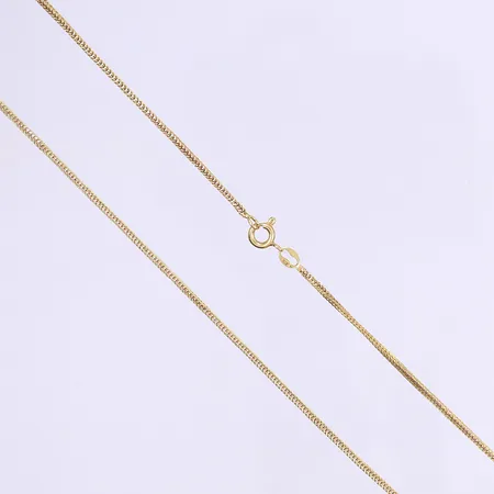Halskedja Rävsvans längd 53cm, bredd 2mm bucklig ojämn 18K Vikt: 6,1 g