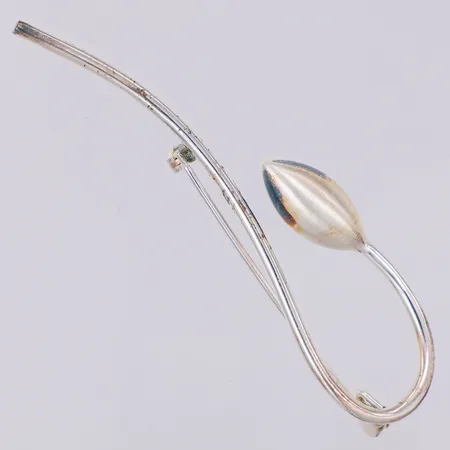 Brosch 70mm Guldfynd, 925/1000 silver Vikt: 5,7 g