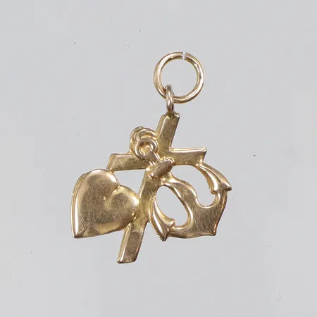 Hänge tro,hopp&kärlek 15x21mm inklusive hängöglan 18K Vikt: 0,6 g