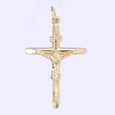 Hänge krucifix längd 45mm bredd 25mm 18K Vikt: 2 g