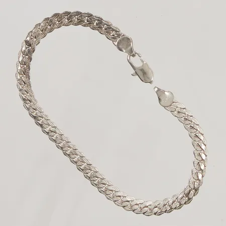 Armband 21cm ögla till lås saknas 925/1000 Silver 10,3g.
