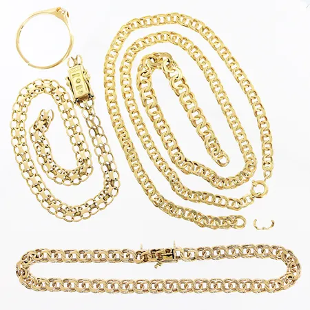 Diverse guld defekter, 18K Vikt: 25,5 g