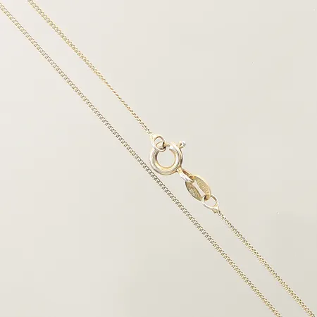 Kedja Pansar längd 46,5cm bredd 0,8mm förgylld silver 925/1000  Vikt: 1,1 g