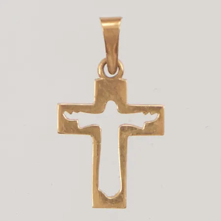 Hänge "kors" 16mm 18K 0,6g.