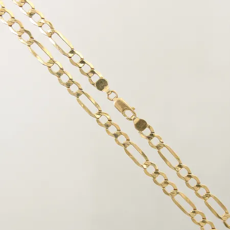 Kedja Figaro längd 66,5cm bredd 5,3mm 21K Vikt: 13,4 g
