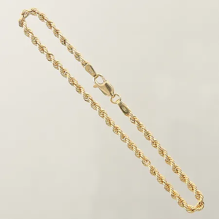 Armband Cordell GHA längd 19cm bredd 2,7mm länkbitar saknas 18K Vikt: 2,2 g