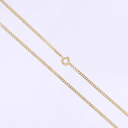 Halskedja pansar 46cm, bredd 2mm, 18K Vikt: 6 g