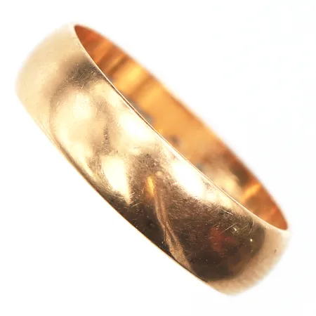 Ring slät med grayr,storlek 20 ¾ mm,18k. Vikt: 5,5 g
