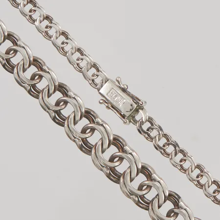 Collier Bismarck 50cm bredd 5-10mm 925/1000 Silver Silver 22,1g.