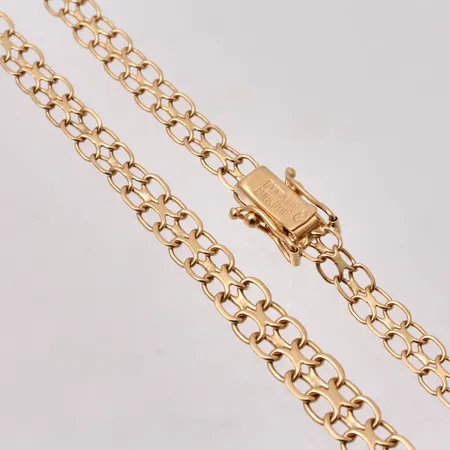 Collier Xlänk 45cm bredd 4,6-6,1mm, docerat, Jo-Ans Guld, 18K, 10,31g.