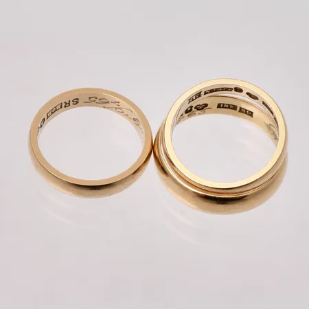 Diverse defekt guld, 18K, 13,95g.