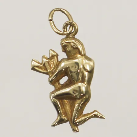 Hänge Poseidon längd 25mm inkl ögla, bredd 11mm, 14K Vikt: 0,8 g