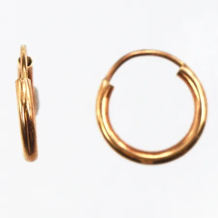 Örhängen paret,diameter ca 13.5 mm,18k. Vikt: 0,6 g