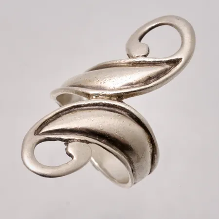 Ring stl:19, bredd 4,6-40mm, silver, 925/1000, 8,62g.