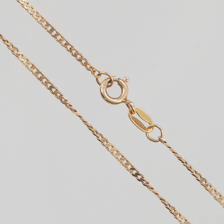 Kedja 54cm bredd 1,6mm, lås i 14K, 18K 4,6g.