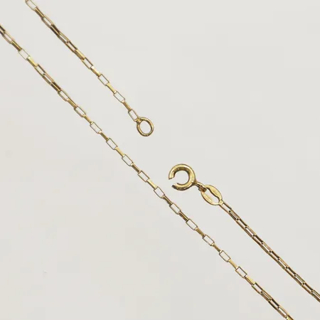 Kedja, längd 47,5cm, defekt 18K Vikt: 2,5 g