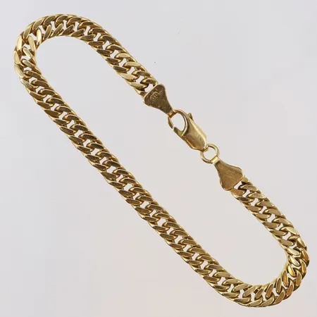 Armband Pansar längd 20,5cm bredd 5mm 18K.  Vikt: 19,5 g