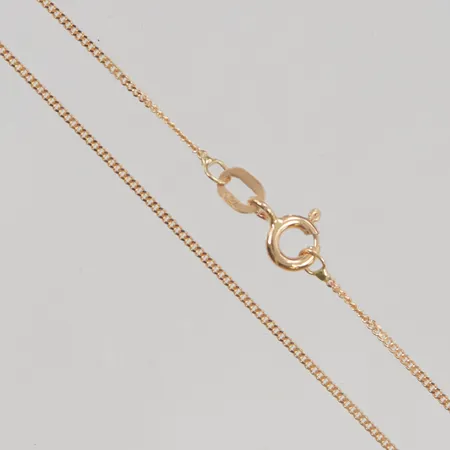 Kedja pansar 38cm bredd 1mm 18K 1,5g.