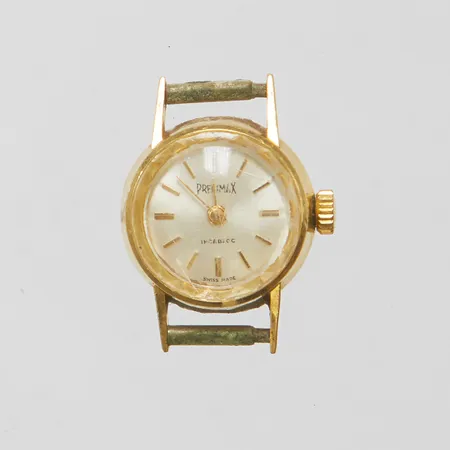 Damur Precimax, boett i 18K, 17mm, repigt glas, saknar armband, Vikt: 6,6g