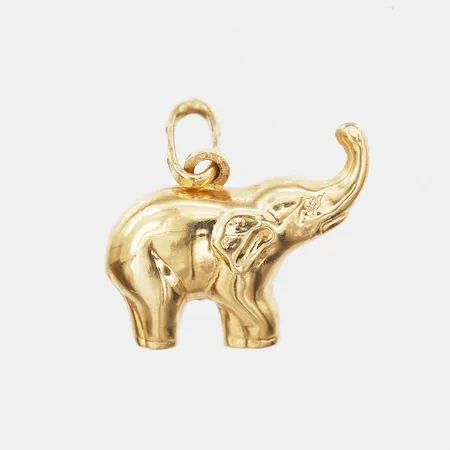 Hänge elefant längd 18mm, bredd 16mm, 18K Vikt: 1,1 g