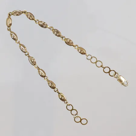 Armband längd 16,5-18,5cm, bredd 4mm, 18K  Vikt: 4,3 g