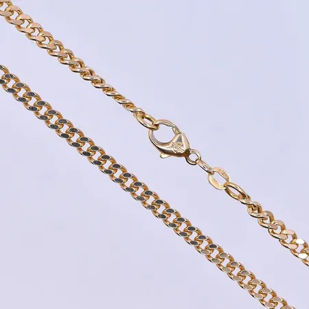 Kedja Pansar Balestra längd 52,5 cm, bredd 4 mm 18K. Vikt: 22,9 g